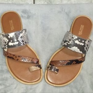Michael Kors Snakeskin leather sandles 7m